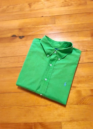 Chemise Ralph Lauren - Blake - Logo brodé bleu - Vert clair - Taille XL, brand: Ralph Lauren, condition: Good, size: XL, €27.99, €30.09 includes Buyer Protection