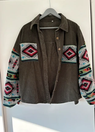 Veste chemise Kaki brodée, estado: Muy bueno, tamaño: M / 38 / 10, 10,00 €, 11,20 € Protección al comprador incluida