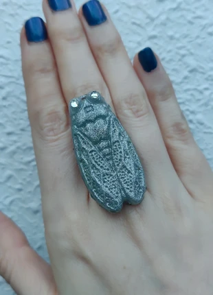 Anillo insecto plateado, marque: LUZ, état: Neuf sans étiquette, taille: Ajustable, 6,00 €, 7,00 € Protection acheteurs incluse