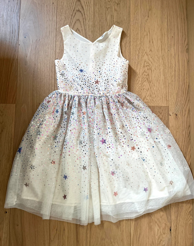 Robe de soirée H&M 8 ans paillettes doublée jupon 1