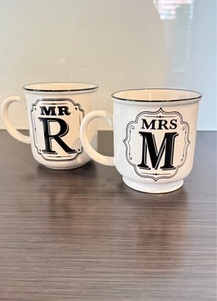 Mr & Mrs mok set van 2 stuks, estado: Novo sem etiquetas, €5.00, €5.95 inclui Proteção do Comprador