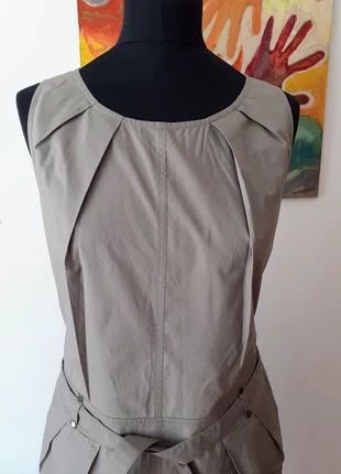 Vestido de verano de color gris verdoso., marque: Caramelo, état: Très bon état, taille: XXL / 44 / 16, 25,00 €, 26,95 € Protection acheteurs incluse