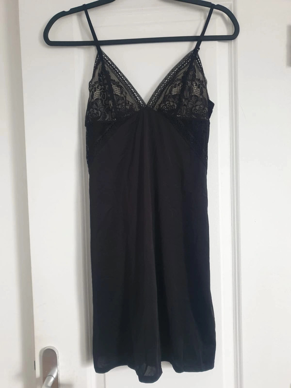 Nuisette H M taille S dentelle noire nude nuisette sexy Vinted