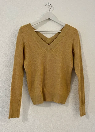 pull jaune moutarde col v dos échancré ONLY 36/S , marque: ONLY, état: Très bon état, taille: S / 36 / 8, 8,00 €, 9,10 € Protection acheteurs incluse