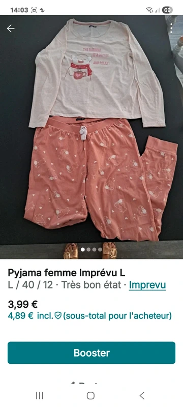 Pyjama femme Imprévu L - photo numéro 5