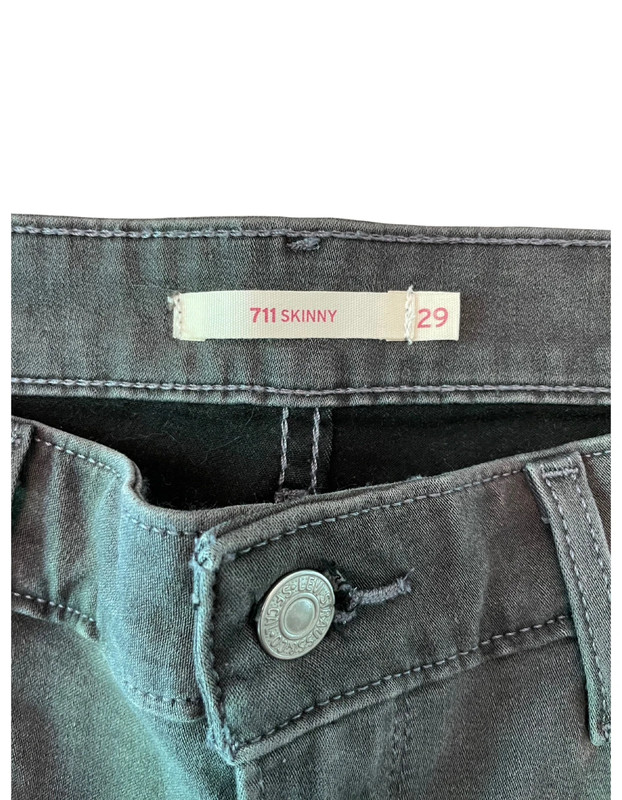 Levi’s Women’s 711 Skinny Jeans Size 29 Charcoal Wash 2