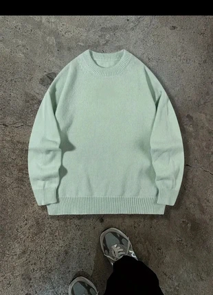 Pull homme vert clair col ras du cou, état: Neuf avec étiquette, taille: M, 24,50 €, 26,43 € Protection acheteurs incluse