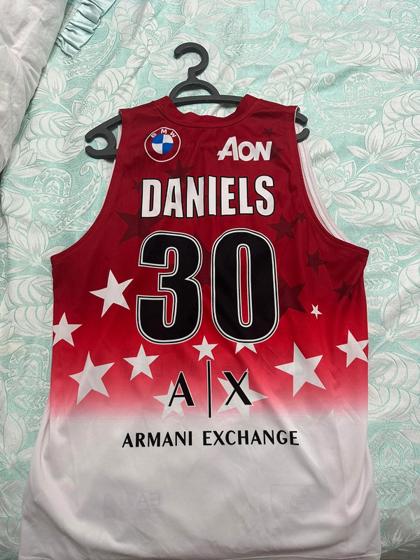 Maglia Indossata Basket Daniels Olimpia Milano 21-22 Match-Worn 1