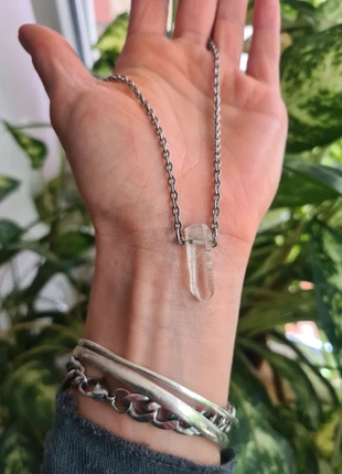 Bergkristall Kette Crystal Gemstone Whimsy Wicca Goa Psytrance Hippie Festival Whimsygoth, merk: Goa, staat: Heel goed, € 7,77, € 8,86 inclusief Kopersbescherming