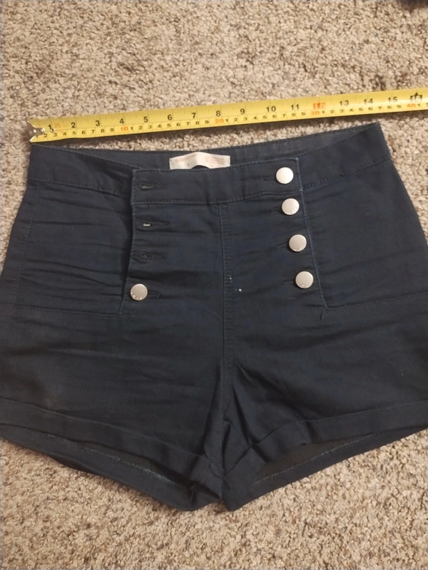 Dark navy sailor short shorts 1