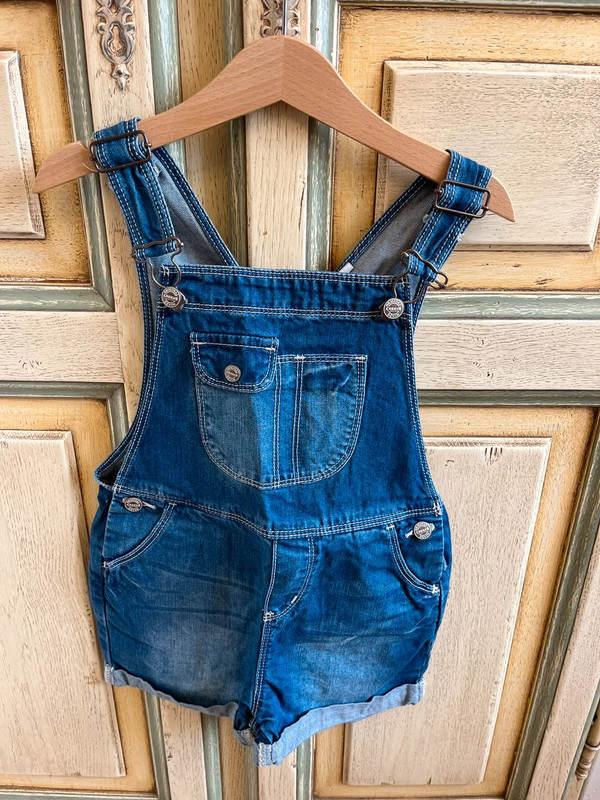 Salopette short jean 1