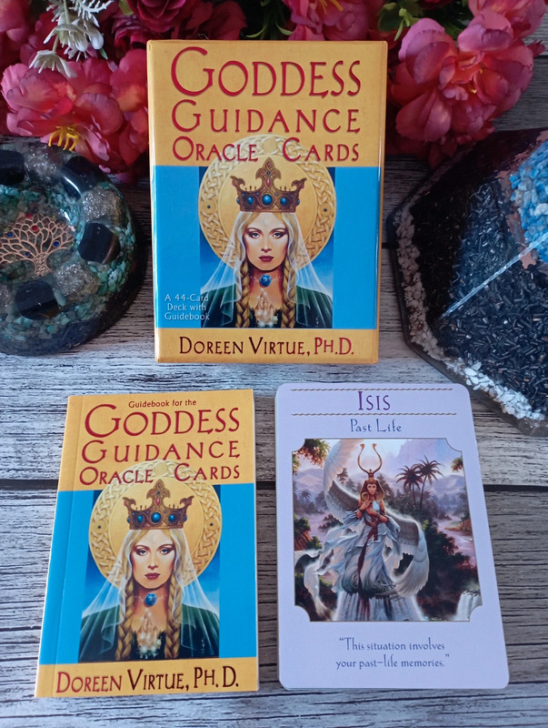 Oryginalne karty anielskie Doreen Virtue Goddess Guidance" Unikat! 💎Oracle Runy Tarot 3