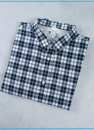 Chemise Calvin Klein Slim Fit - Manches Longues - Logo brodé - Carreaux bleu noir blanc - Taille XL, marque: Calvin Klein, état: Très bon état, taille: XL, 15,00 €, 16,45 € Protection acheteurs (Pro) incluse