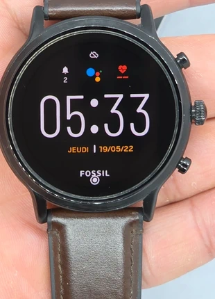 Montre connectée fossil 5Gen, marque: Fossil, état: Très bon état, taille: 43–46 mm, 55,00 €, 58,45 € Protection acheteurs (Pro) incluse