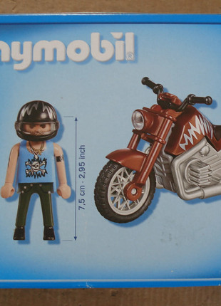 PLAYMOBIL - Moto Custom marron - 5527