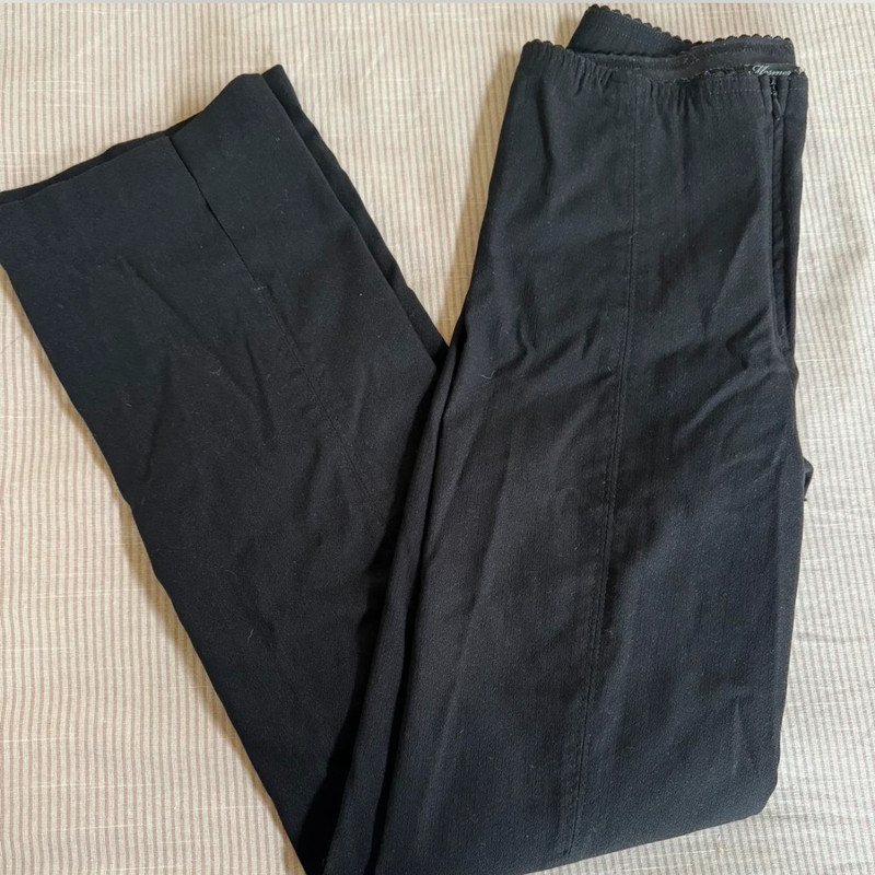 Vintage Black Cigarette Capri Pants 1