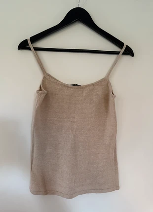 Top à fine bretelle beige en maille Ralph Lauren taille 38 femme, brand: Ralph Lauren, condizioni: Ottime, taglia: M / IT 42 / EU 38, €25.00, €26.95 include la Protezione acquisti