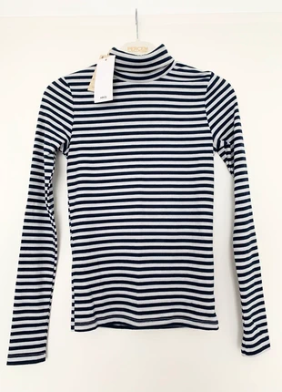 Pull col roulé à rayures Mango - Taille XXS, brand: Mango, condition: New with tags, size: XXS / 32 / 4, €5.00, €5.95 includes Buyer Protection