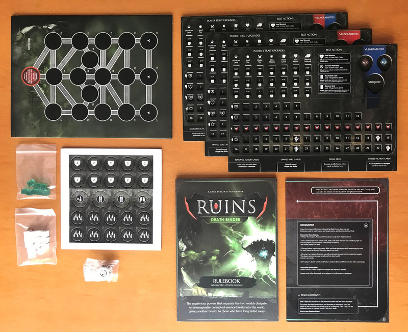 Ruins: Death Binder + expansion Tribes of Myrtia - Gioco da tavolo - Board game - Kickstarter KS 3