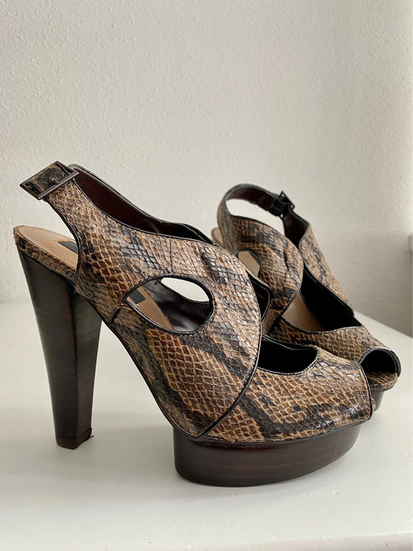 Mango snake clearance print shoes