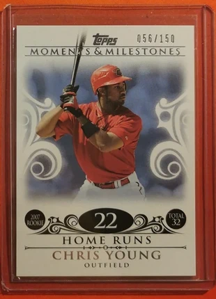 2008 Topps Moments & Milestones 22 Home Runs Chris Young - Arizona Diamondbacks - Baseball, marque: Topps, état: Neuf sans étiquette, 2,00 €, 2,80 € Protection acheteurs incluse
