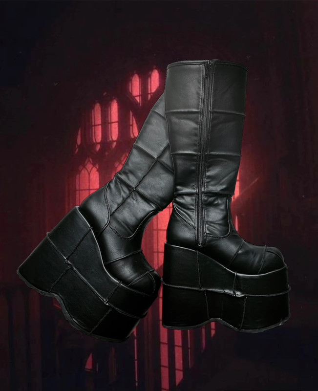 Demonia stack shop platform boots