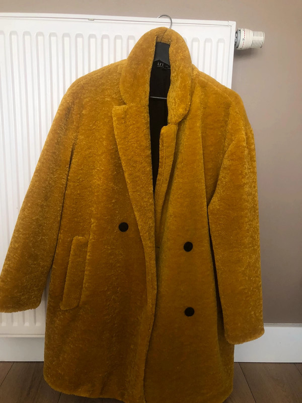 manteau zara jaune