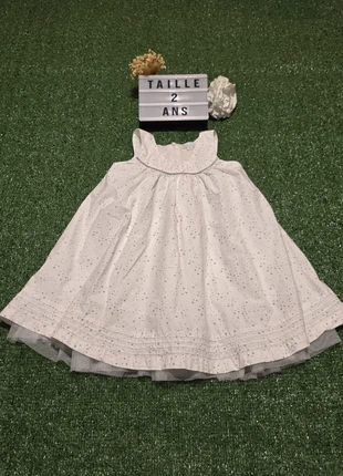 👗 Robe blanche bébé étoiles, brand: Kimbaloo, condition: Very good, size: 18-24 months / 86 cm, €3.00, €3.85 includes Buyer Protection