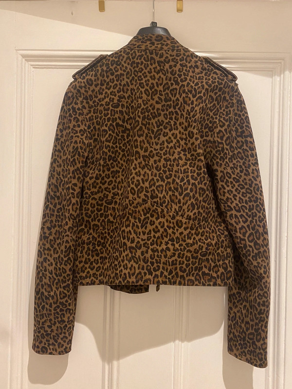 Leather and leopard deals print jacket