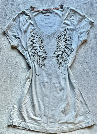 T-shirt gris argenté vintage Taille S/M, brand: Vintage Dressing, condizioni: Buone, taglia: S / IT 40 / EU 36, €10.00, €11.20 include la Protezione acquisti