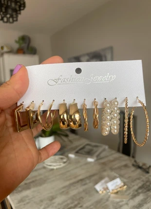 Lot de 6 paires de boucles d’oreilles neuves, marke: Fashion Jewelry, zustand: Neu, mit Etikett, 5,00 €, 5,95 € inklusive Vinted-Käuferschutz