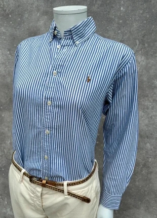 Chemise Ralph Lauren à Rayure Blanche / Bleu - Cavalier Premium - Taille S, brand: Ralph Lauren, condition: Very good, size: S / 36 / 8, €54.90, €58.35 includes Buyer Protection