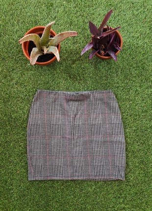 Minifalda/falda elegante de cuadros de tiro alto Pull & Bear, merk: Pull & Bear, staat: Heel goed, maat: M / 38 / 10, € 4,90, € 5,85 inclusief Kopersbescherming