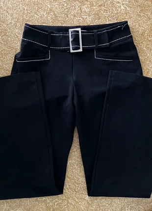 Black unique flared suit pants Cache Cache, merk: Cache Cache, staat: Heel goed, maat: S / 36 / 8, € 30,00, € 32,20 inclusief Kopersbescherming