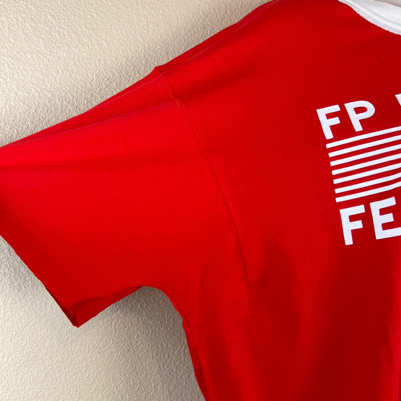 fp movement festive 5k red tee 5