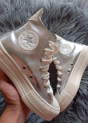Converse platform all star argento taglia 37, marque: Converse, état: Neuf sans étiquette, taille: 37, 55,00 €, 58,45 € Protection acheteurs (Pro) incluse