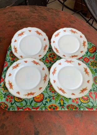 Ensemble 4 assiettes à dessert fleurs vintage arcopal France, brand: Vintage, condition: Very good, €6.00, €7.00 includes Buyer Protection Pro