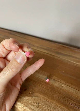 Oorstekkers roze hartje, estado: Muy bueno, 1,50 €, 2,28 € Protección al comprador incluida
