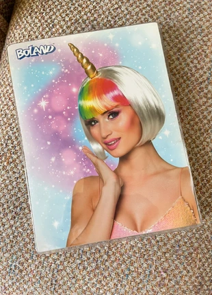 Perruque licorne, marca: Boland, estado: Muito bom, €8.00, €9.10 inclui Proteção do Comprador