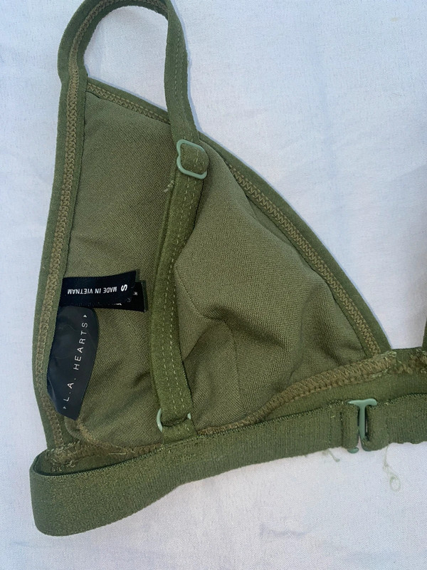 pacsun green triangle bikini top 3