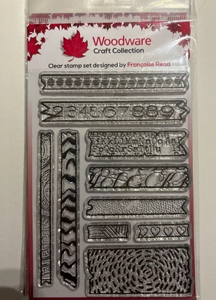 Tampon transparent « Scrap Washi » Woodware, marque: Woodware, état: Très bon état, 4,00 €, 4,90 € Protection acheteurs incluse