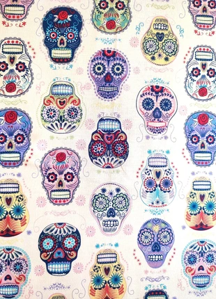 Coupon de tissu 100% coton 94 x 51 cm Michael Miller motif "Calaveras", brand: Michael miller, condition: New without tags, €8.00, €9.10 includes Buyer Protection