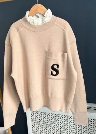 Sandro Lucille embroidered-collar wool jumper, brand: Sandro, condition: Very good, size: S / 8, £75.00, £79.45 includes Buyer Protection