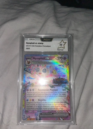 Nymphali ex stamp grade 10 pca, merk: Pokémon, staat: Nieuw met prijskaartje, € 1,00, € 1,75 inclusief Kopersbescherming