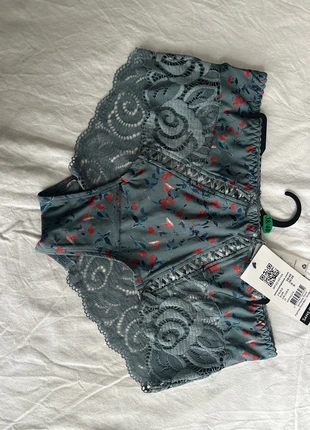 Sans complexe culotte femme taille 38/40 couleur imprimé floral bleu /tandori spice, merk: Sans Complexe, staat: Nieuw met prijskaartje, maat: M / 38 / 10, € 8,90, € 10,05 inclusief Kopersbescherming