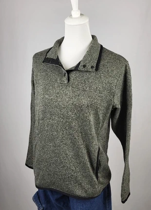 Sweat Eddie Bauer femme L gris col pression chaud confortable outdoor, marque: Eddie Bauer, état: Très bon état, taille: L / 40 / 12, 12,00 €, 13,30 € Protection acheteurs (Pro) incluse