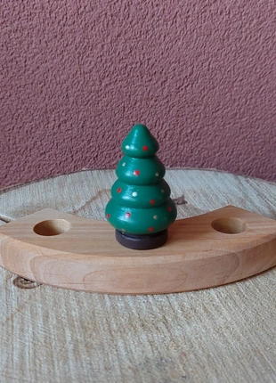 Geverfde, houten kerstboom, marque: Handgemaakt, état: Neuf sans étiquette, 3,95 €, 4,85 € Protection acheteurs incluse