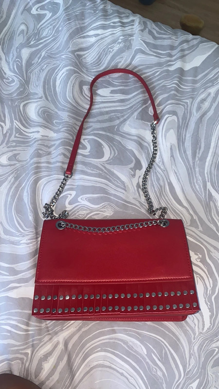 Zara red crossbody bag