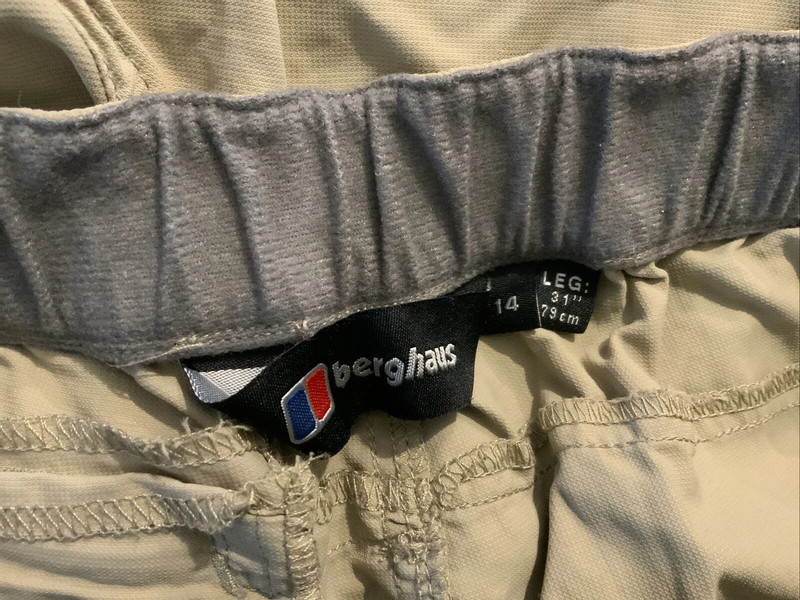 Berghaus Walking Trousers Elastic Waist Size 14 Pockets Walking Vinted