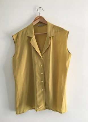 Camicetta di seta gialla, brand: Alba Fornari, condizioni: Buone, taglia: XL / IT 46 / EU 42, €5.00, €5.95 include la Protezione acquisti